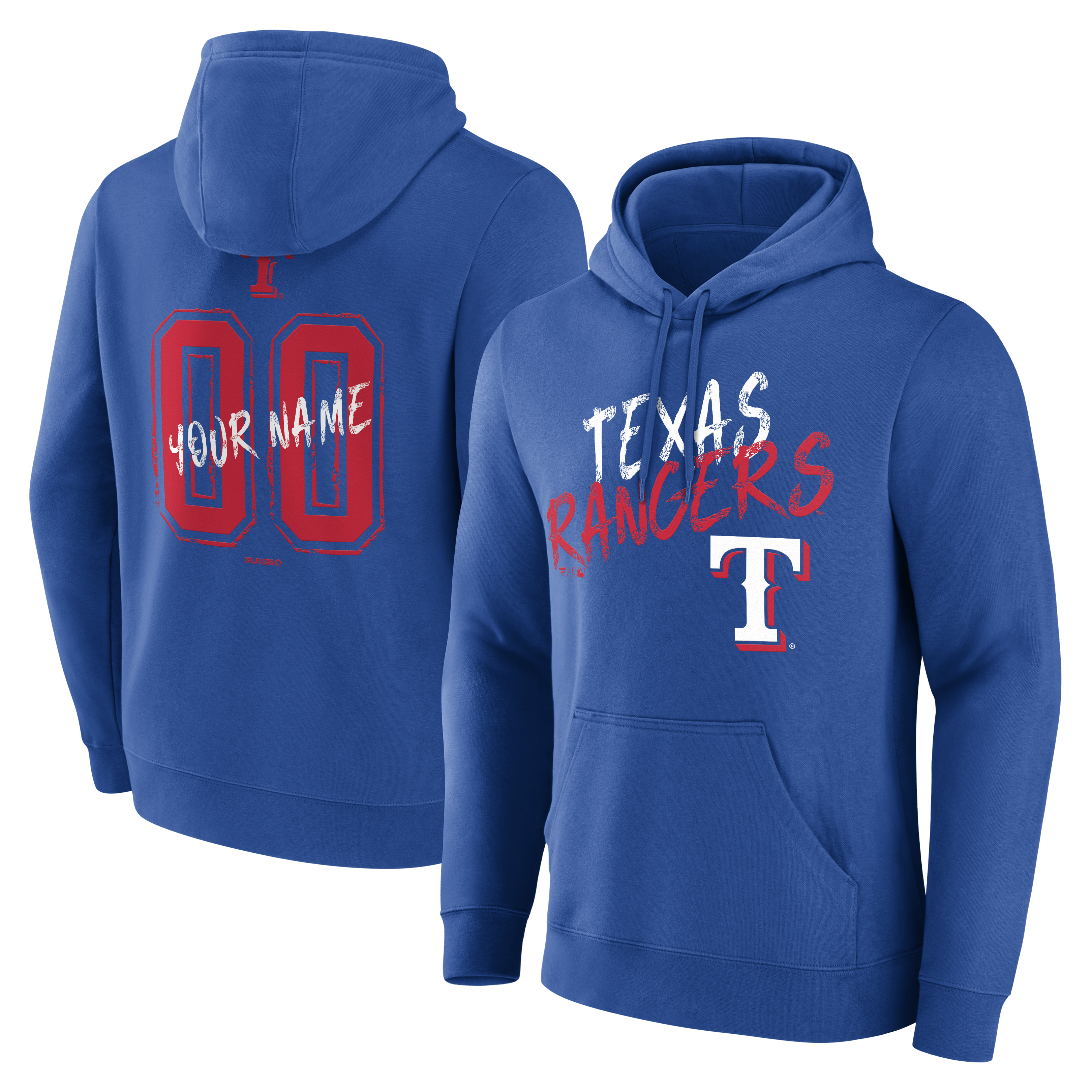 Men’s Royal Texas Rangers Hustle Personalized Name & Number Hoodie Men’s Royal Texas Rangers Hustle Personalized Name & Number Hoodie