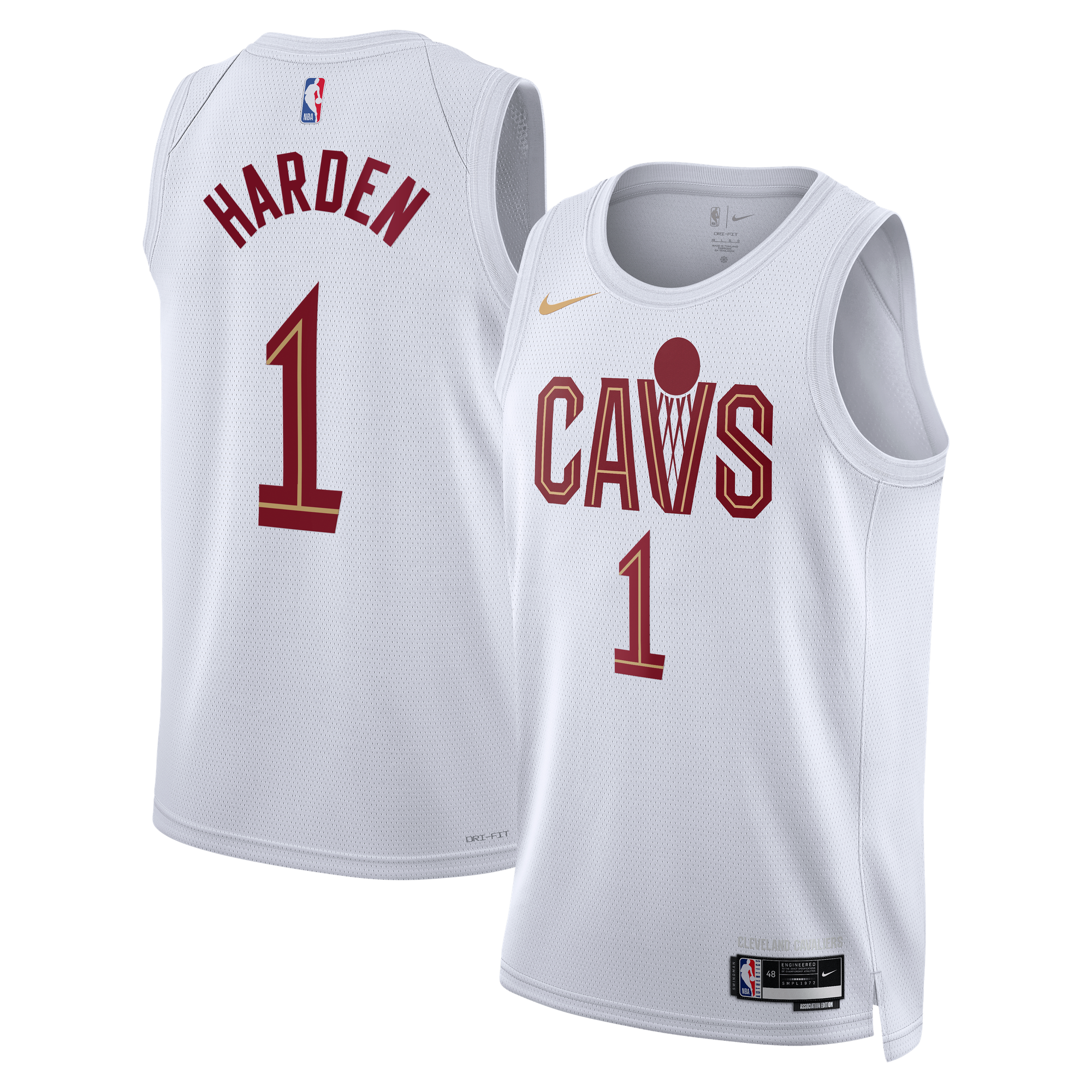 Maillot Swingman Nike Association Edition des Cleveland Cavaliers - Blanc - James Harden - Unisexe