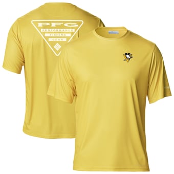 Men's  Gold Pittsburgh Penguins Terminal Tackle Omni-Shade T-Shirt
