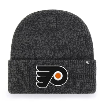 Men's '47 Black Philadelphia Flyers Brain Freeze Cuffed Knit Hat