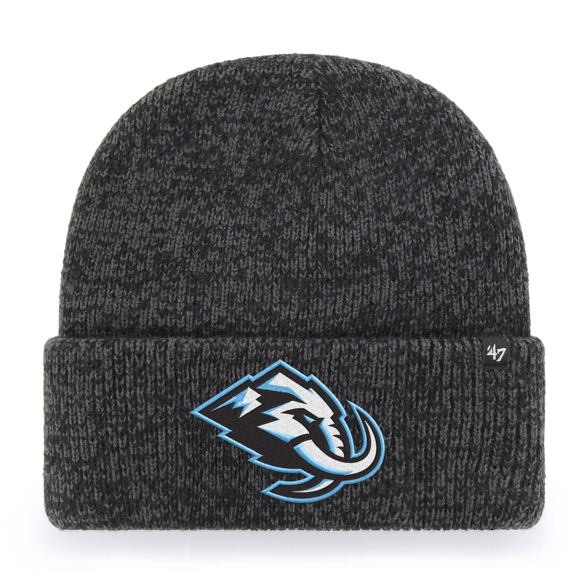 Men's '47 Black Utah Mammoth Brain Freeze Cuffed Knit Hat