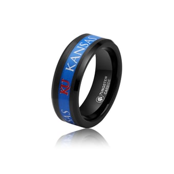 FanDrip Kansas Jayhawks Tungsten Ring