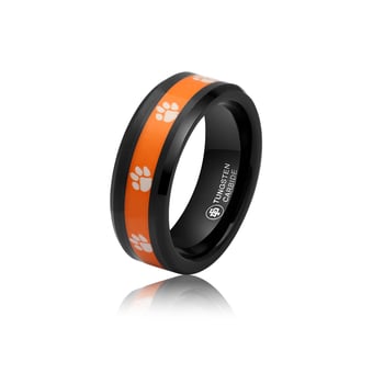 FanDrip Clemson Tigers Tungsten Ring