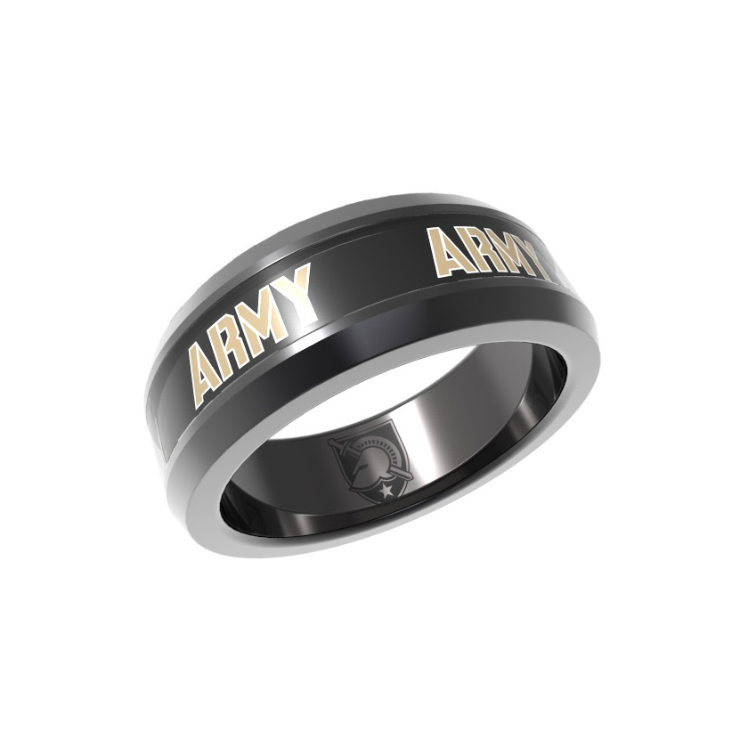 FanDrip Army Black Knights Tungsten Ring