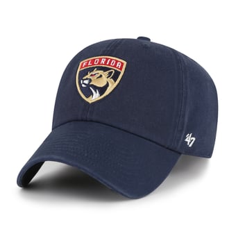 Men's '47 Navy Florida Panthers Logo Clean Up Adjustable Hat