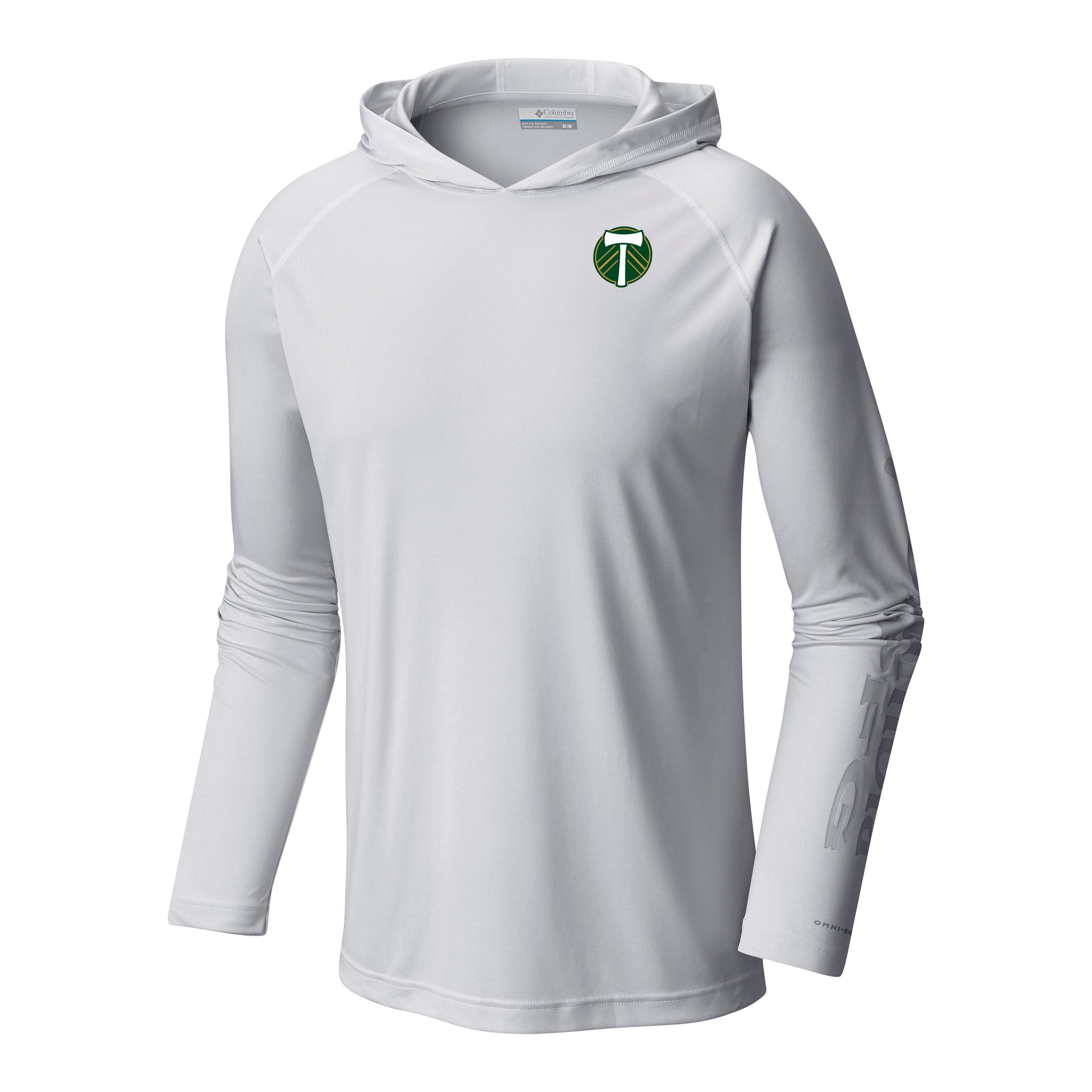 Men's Columbia Gray Portland Timbers Terminal Tackle Omni-Wick Hoodie