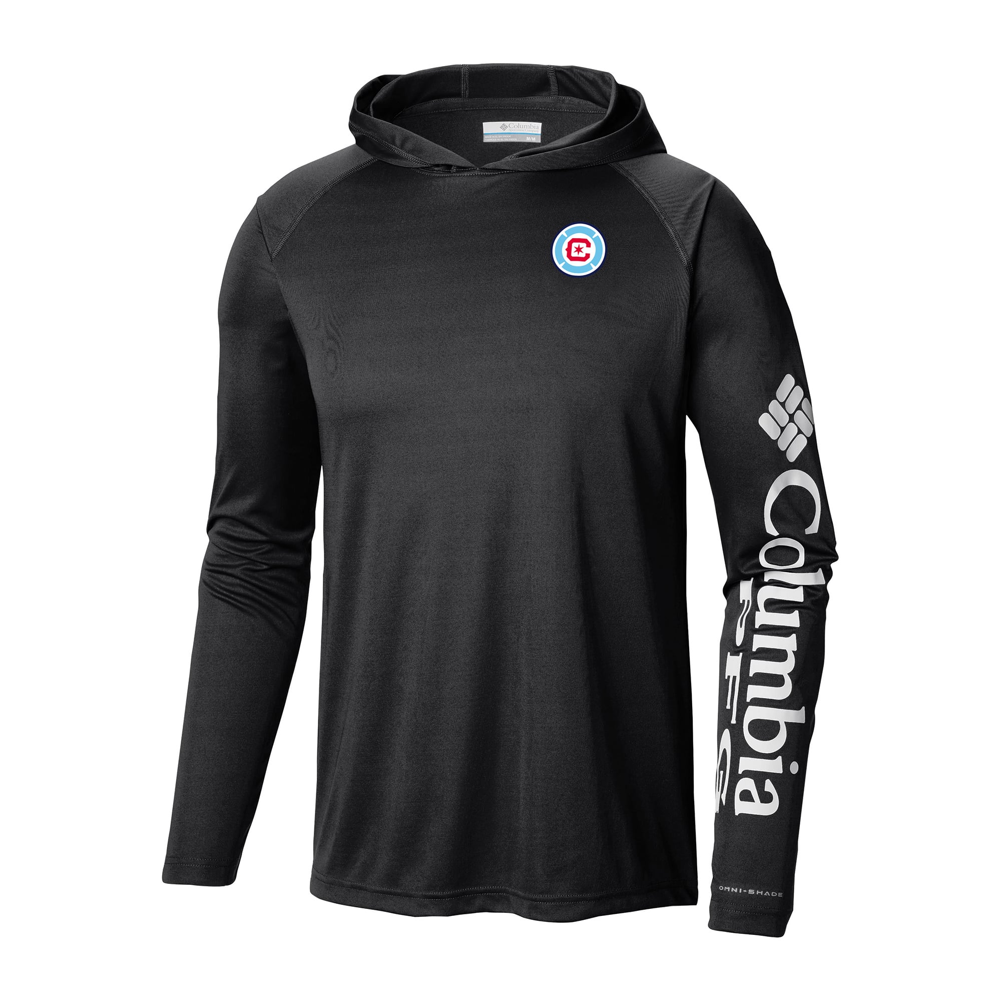 Men's Columbia Black Chicago Fire Terminal Tackle Omni-Wick Hoodie