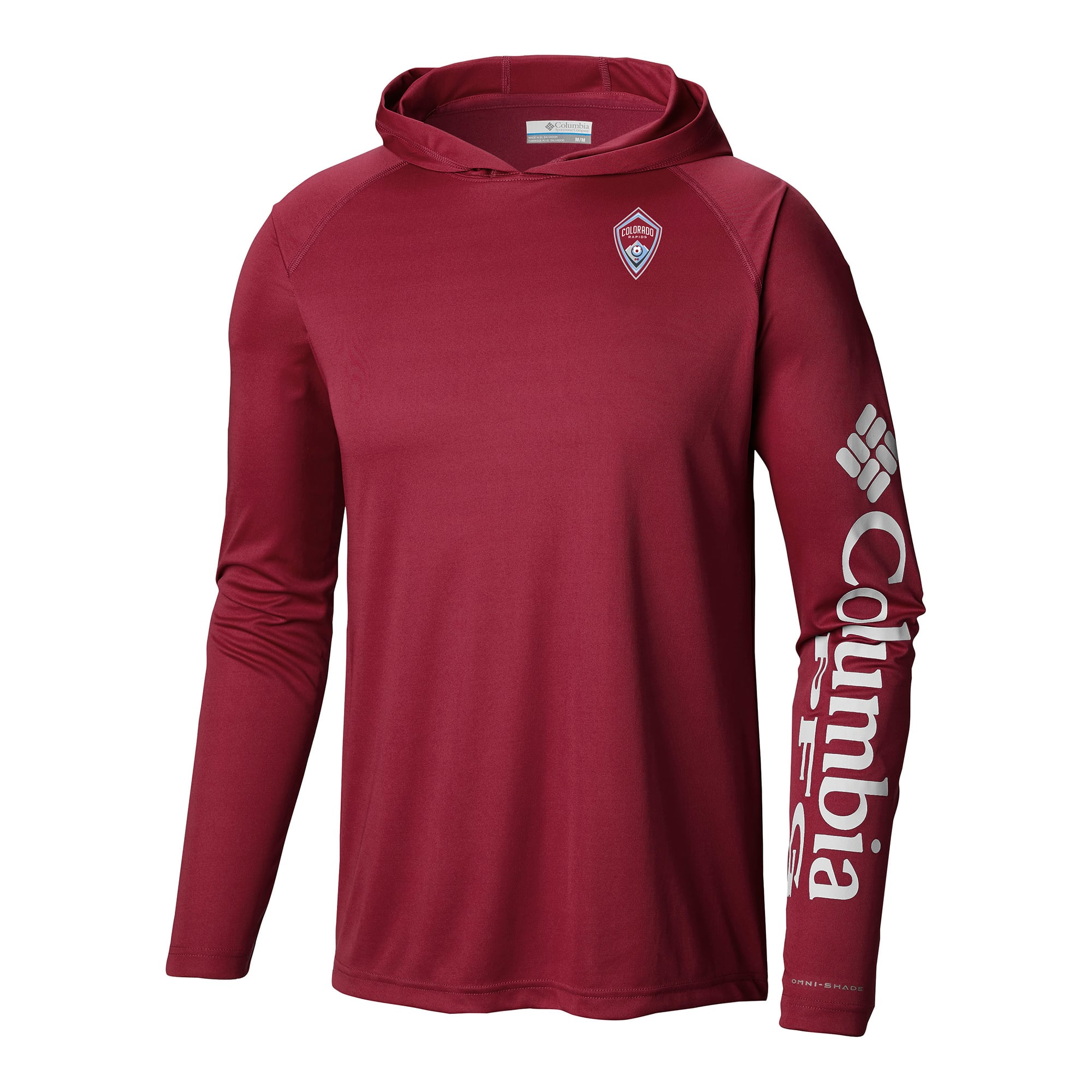 Men's Columbia Red Colorado Rapids Terminal Tackle Omni-Wick Hoodie