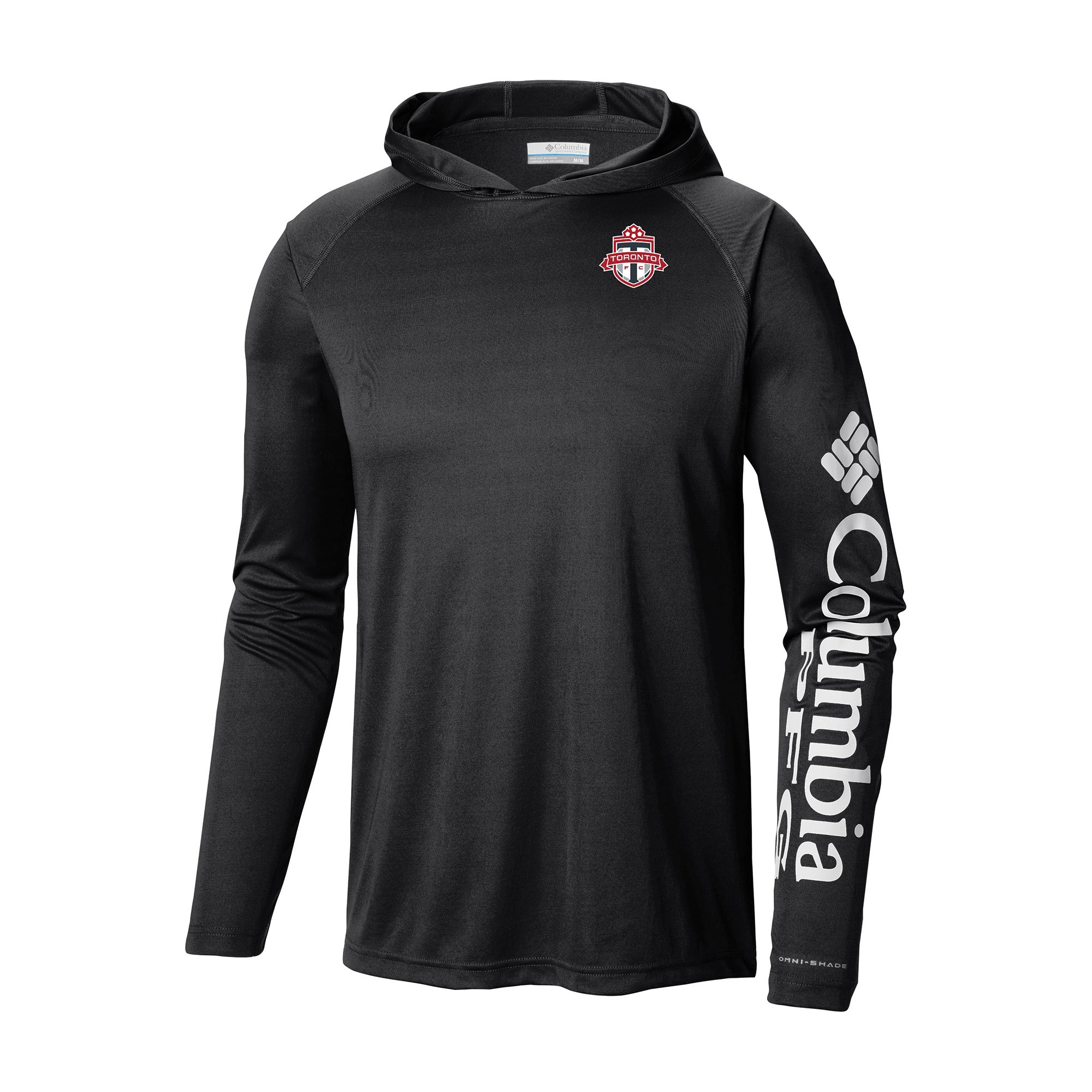 Men's Columbia Black Toronto FC Terminal Tackle Omni-Wick Hoodie