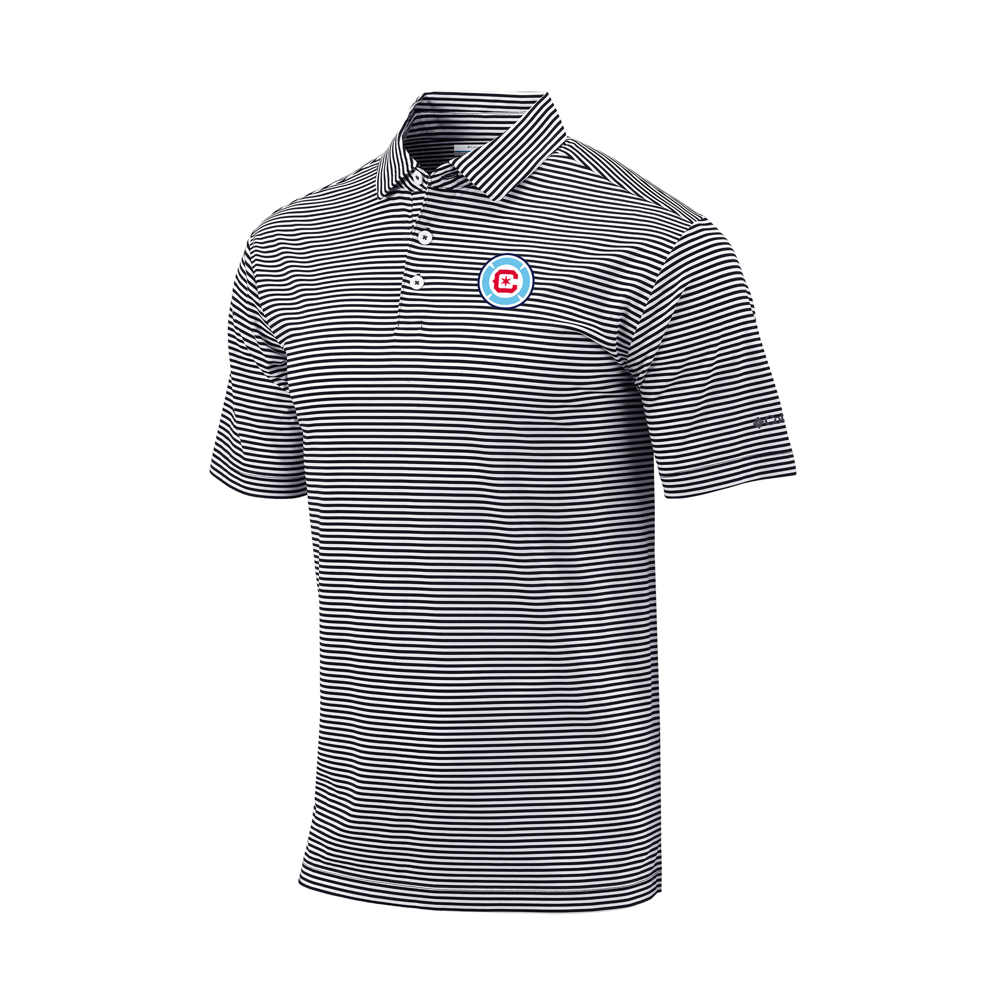 Men's Columbia Black Chicago Fire Club Invite Polo