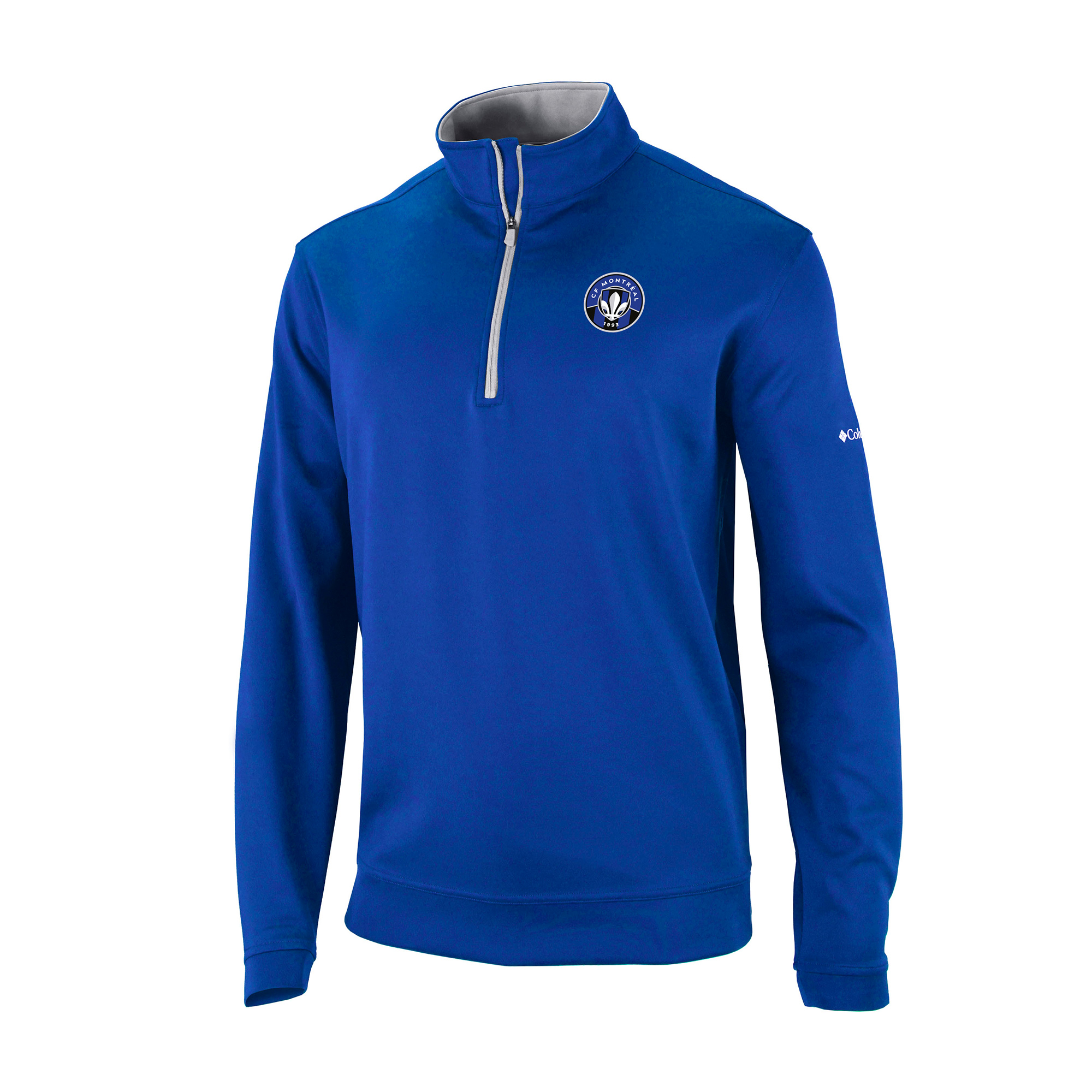 Men's Columbia Blue CF Montreal Wickhams Hills Omni-Wick Quarter-Zip Pullover
