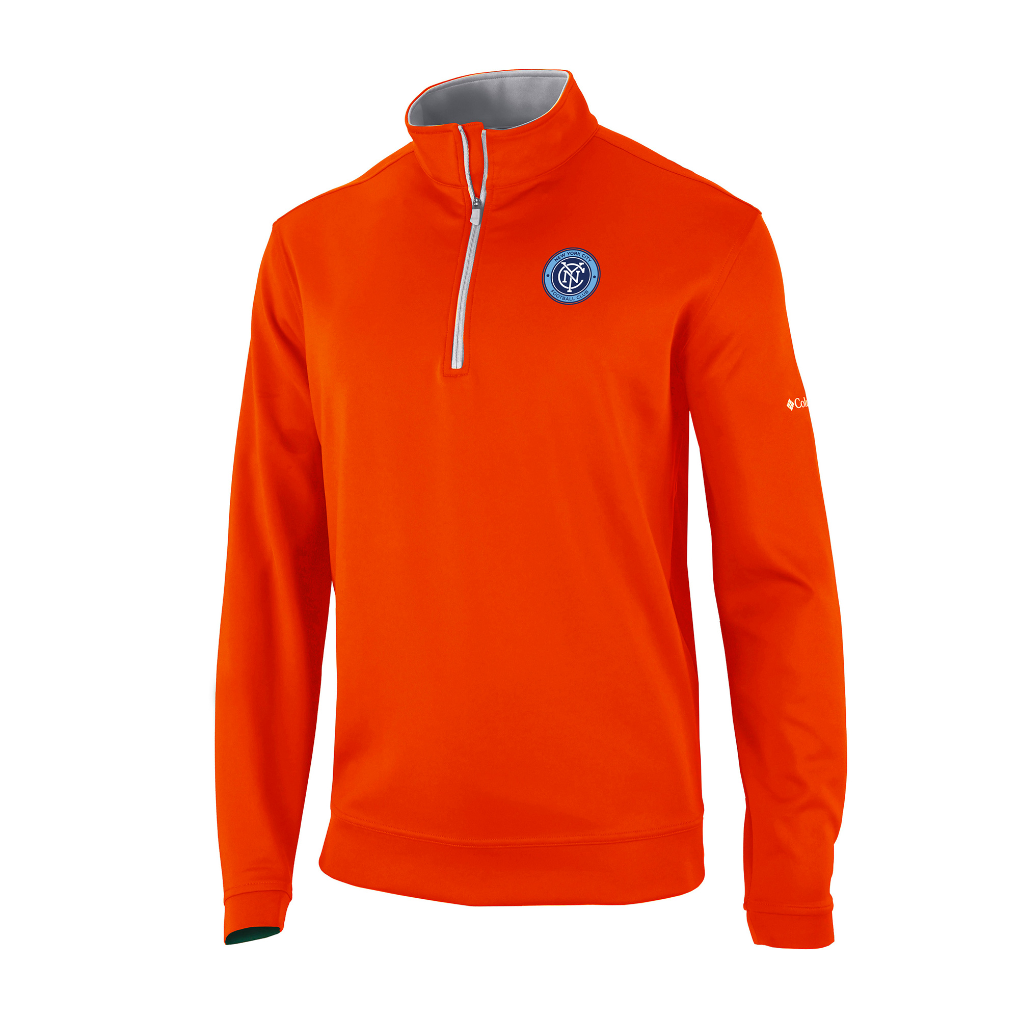 Men's Columbia Orange New York City FC Wickhams Hills Omni-Wick Quarter-Zip Pullover