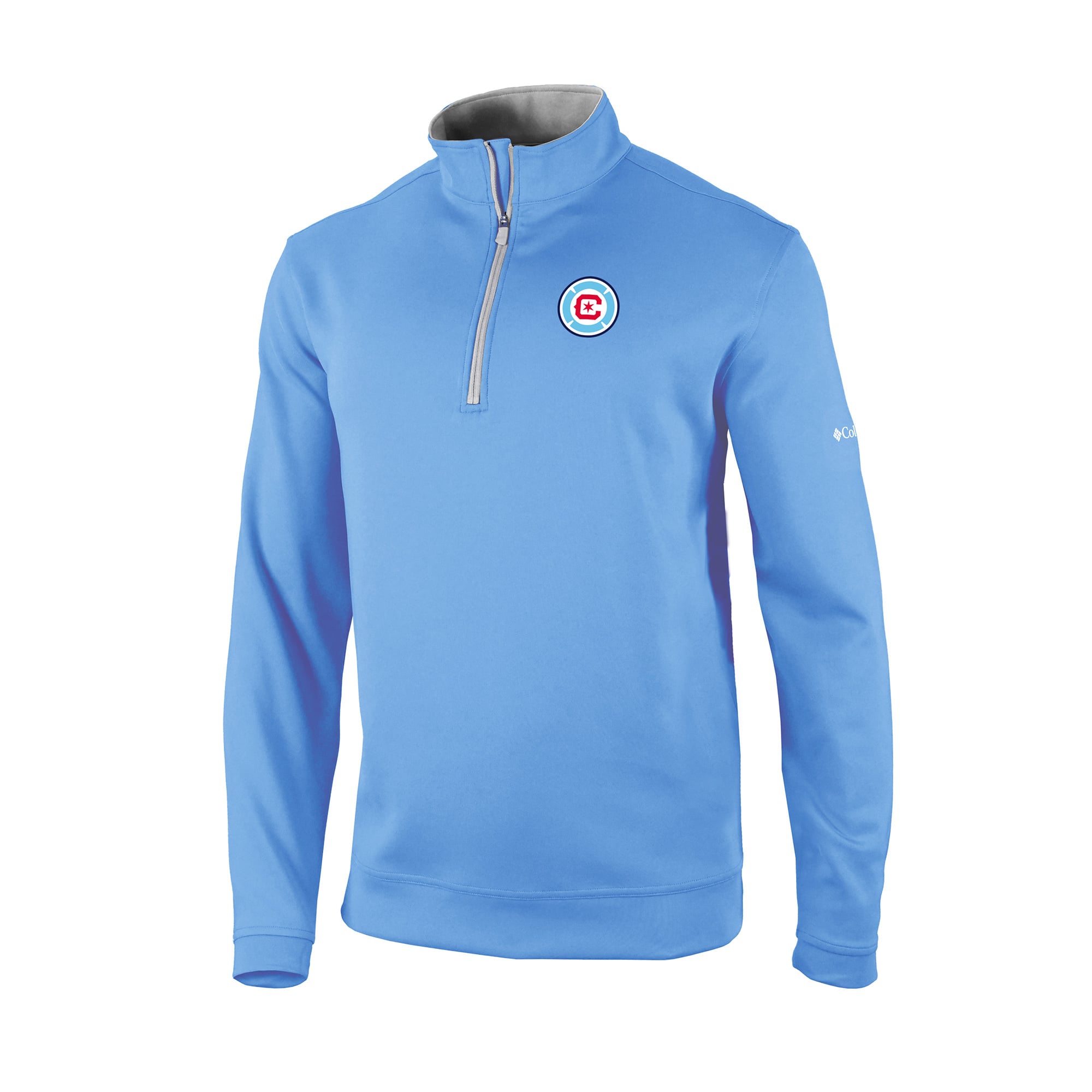 Men's Columbia Blue Chicago Fire Wickhams Hills Omni-Wick Quarter-Zip Pullover