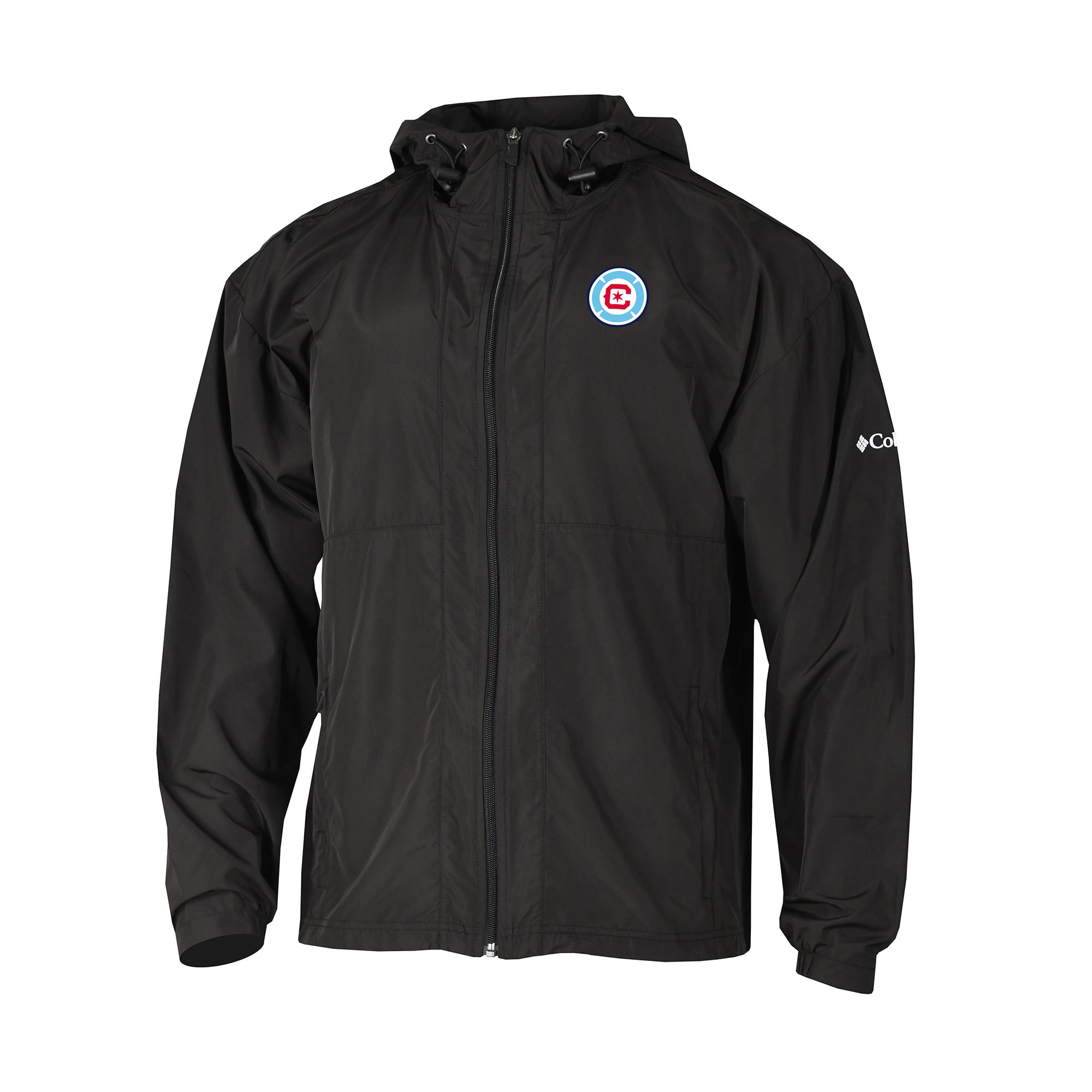 Men's Columbia Black Chicago Fire Omni-Wick Bogey's Paradise Full-Zip Windbreaker Jacket