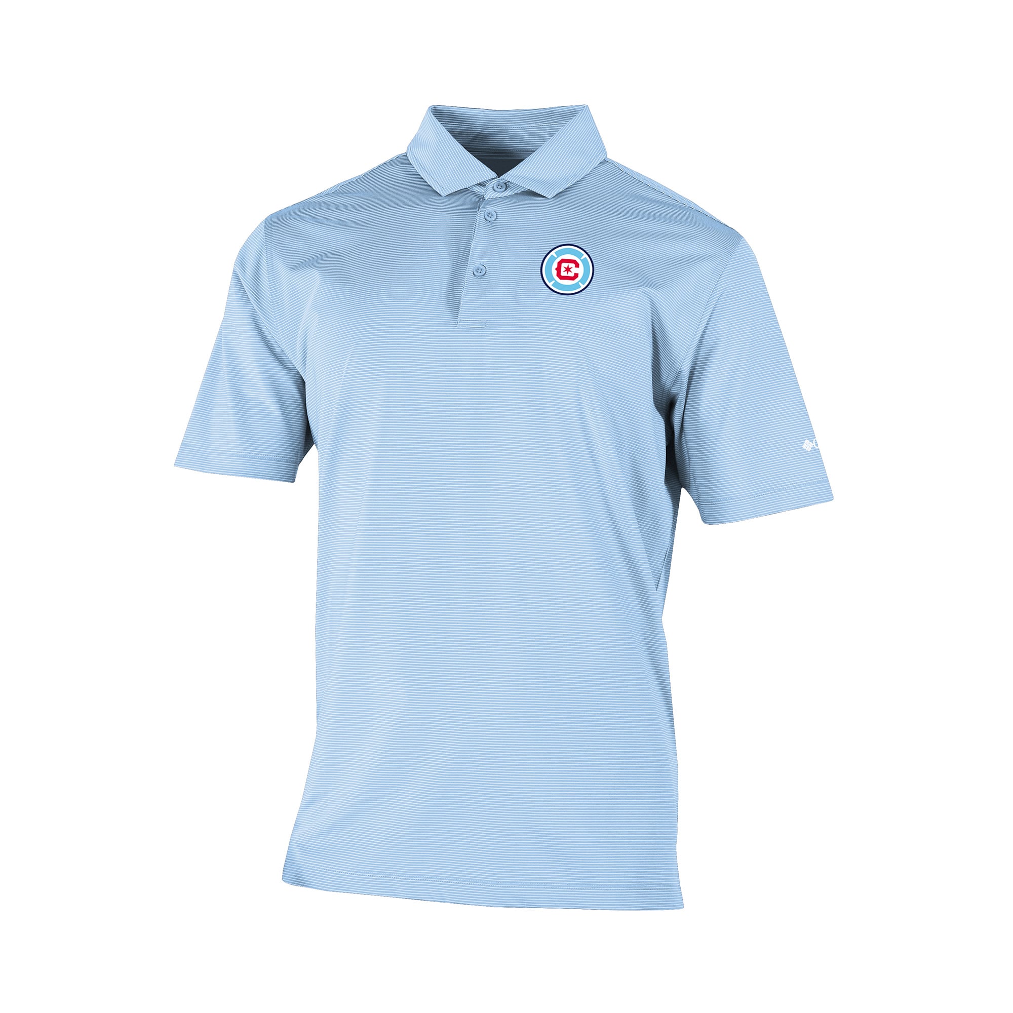 Men's Columbia Blue Chicago Fire Omni-Wick Double Hit Polo