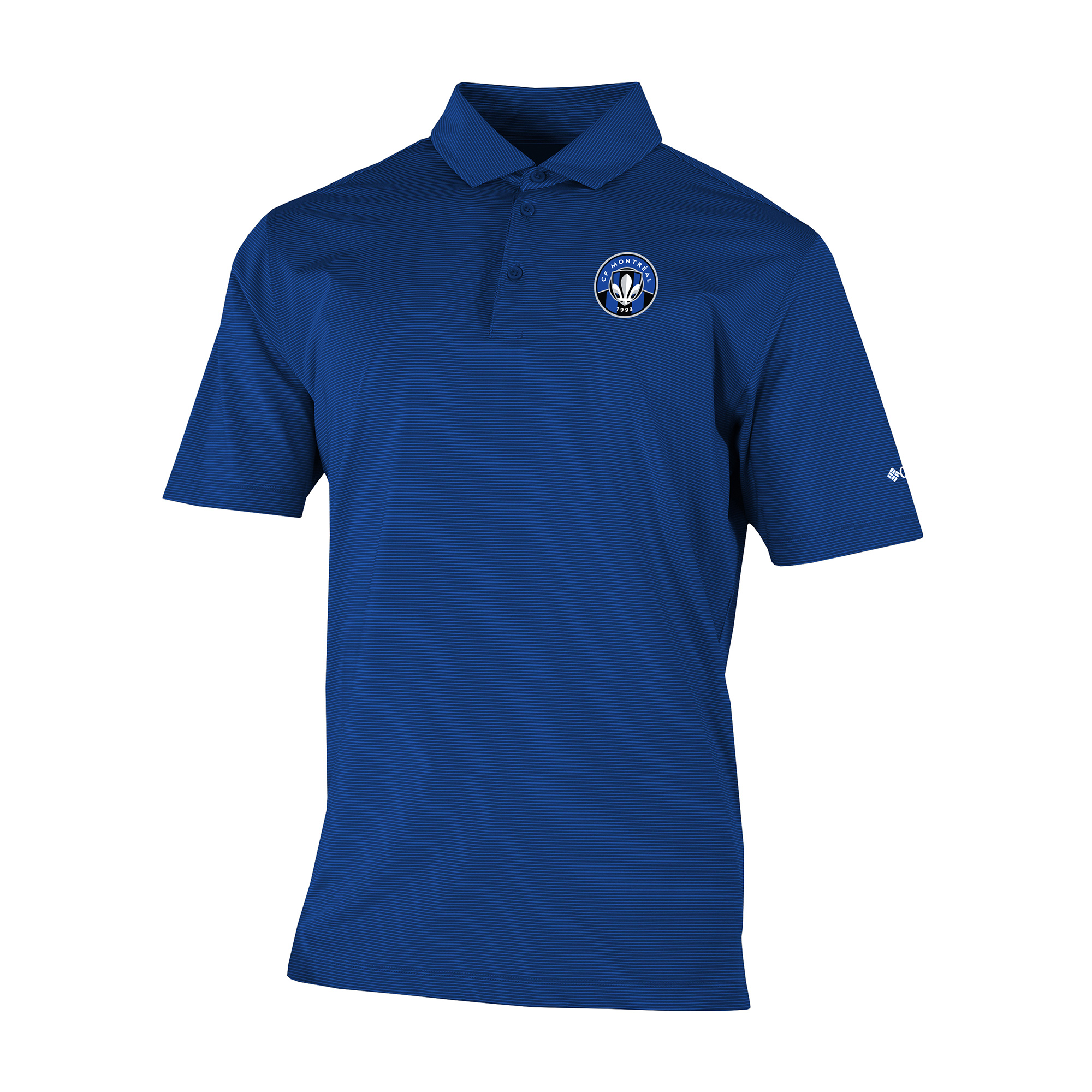 Men's Columbia Blue CF Montreal Omni-Wick Double Hit Polo