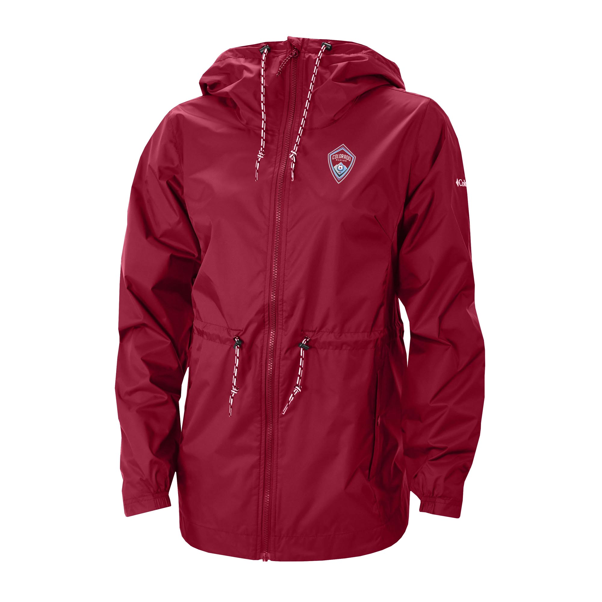 Women’s Columbia Red Colorado Rapids Lily Park Full-Zip Rain Jacket Women’s Columbia Red Colorado Rapids Lily Park Full-Zip Rain Jacket