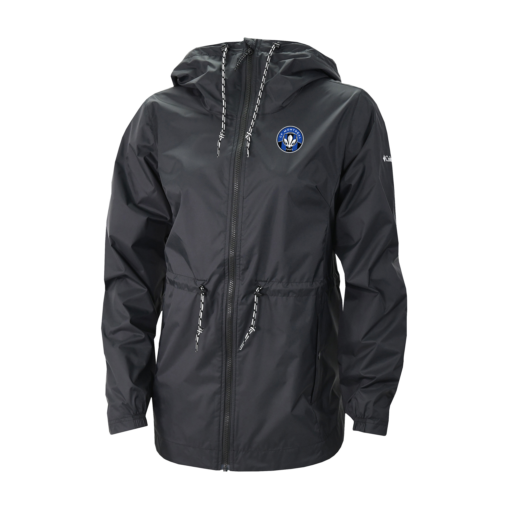 Women's Columbia Black CF Montreal Lily Park Full-Zip Rain Jacket