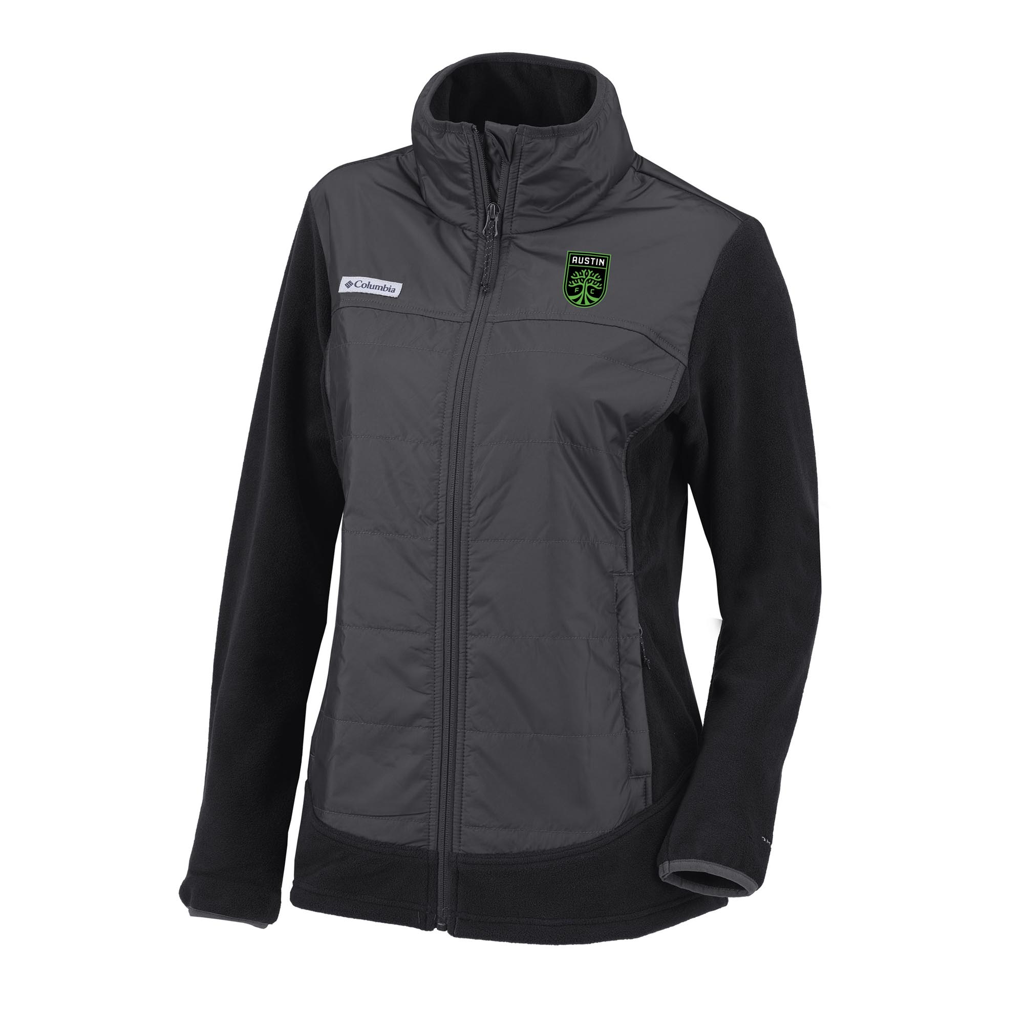 Women’s Columbia Black Austin FC Basin Butte Omni-Heat™ Full-Zip Jacket Women’s Columbia Black Austin FC Basin Butte Omni-Heat™ Full-Zip Jacket