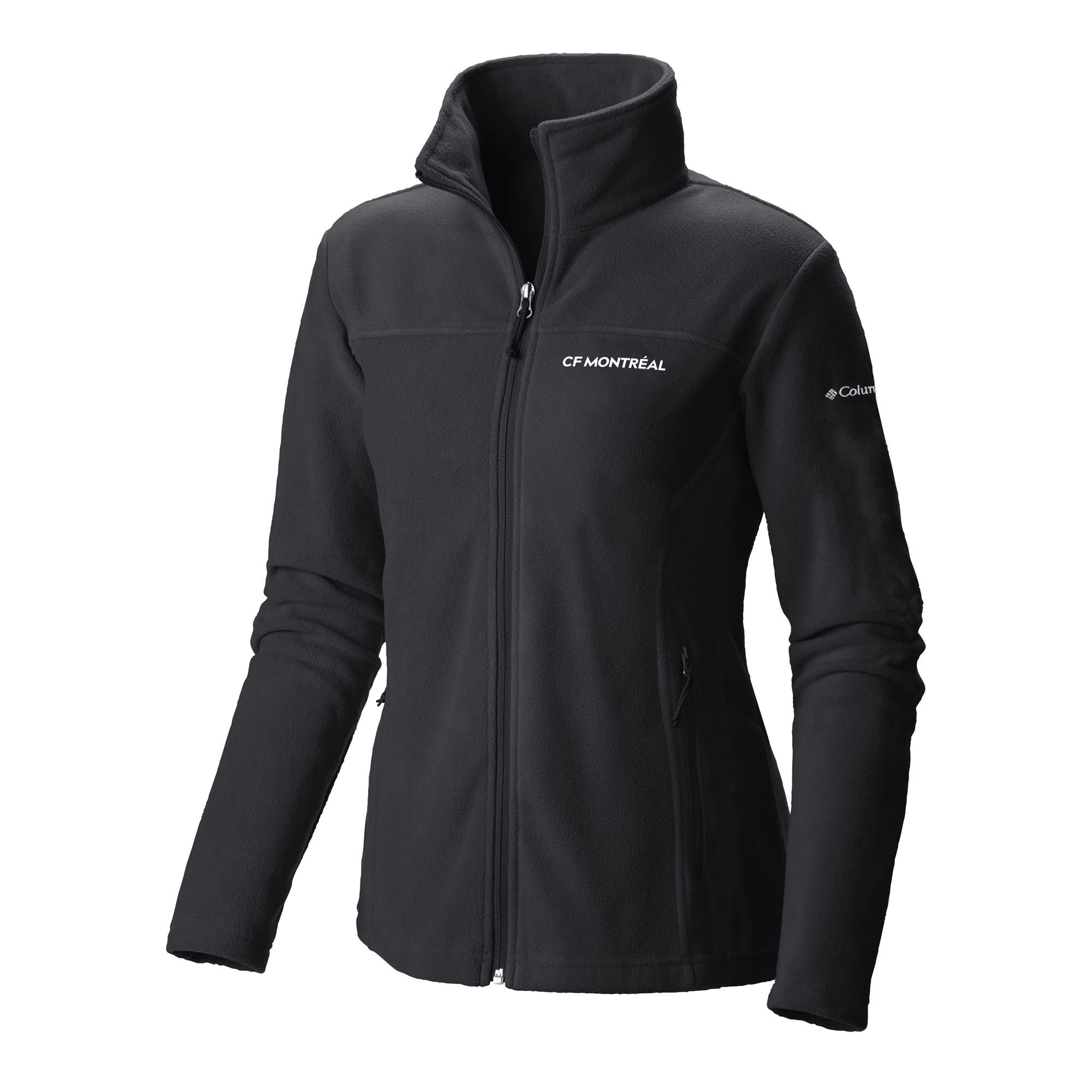 Women's Columbia Black CF Montreal Give & Go II Fleece Full-Zip Jacket