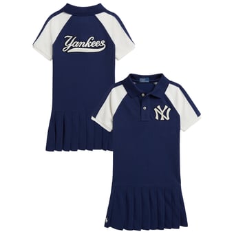 Girls Preschool Polo Ralph Lauren Blue Yankees Polo Dress