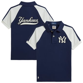 Toddler Polo Ralph Lauren  Navy Yankees Raglan Polo Shirt