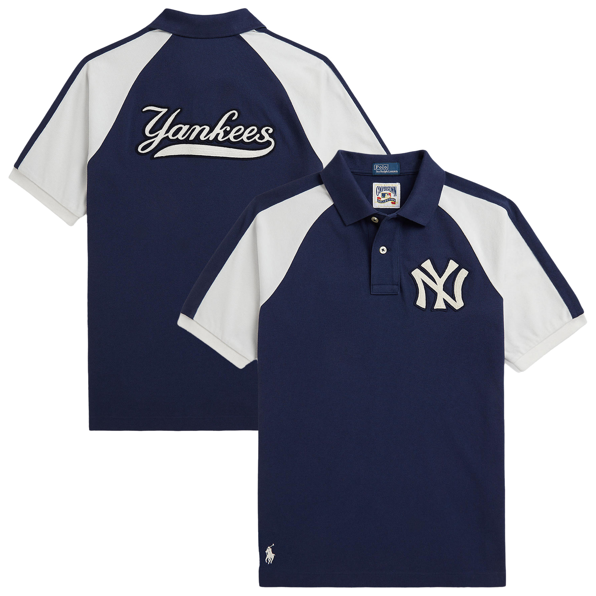 Youth Polo Ralph Lauren Navy Yankees Polo Shirt