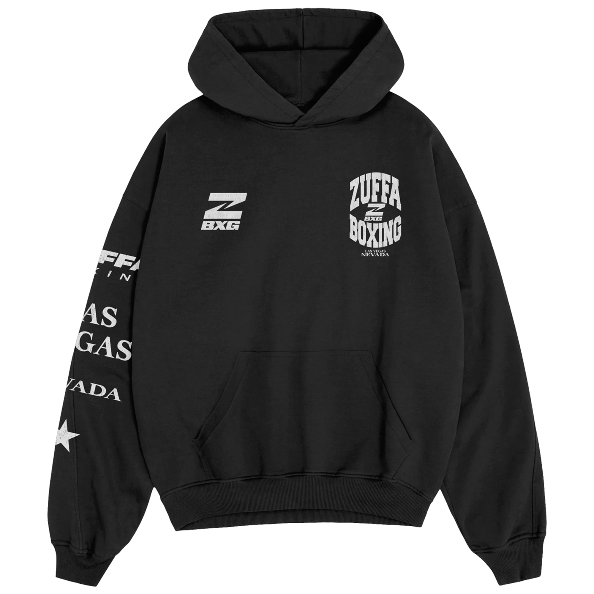 Men's Black Zuffa Boxing Headliner Pullover Hoodie
