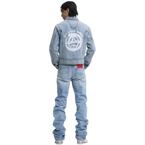 Veste en Jean PSG x Pièces Uniques - Ashen Sky, vue 3