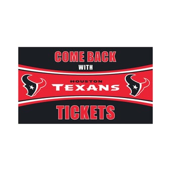 Houston Texans 16" x 28" Come Back with Tickets Indoor/Outdoor Mat