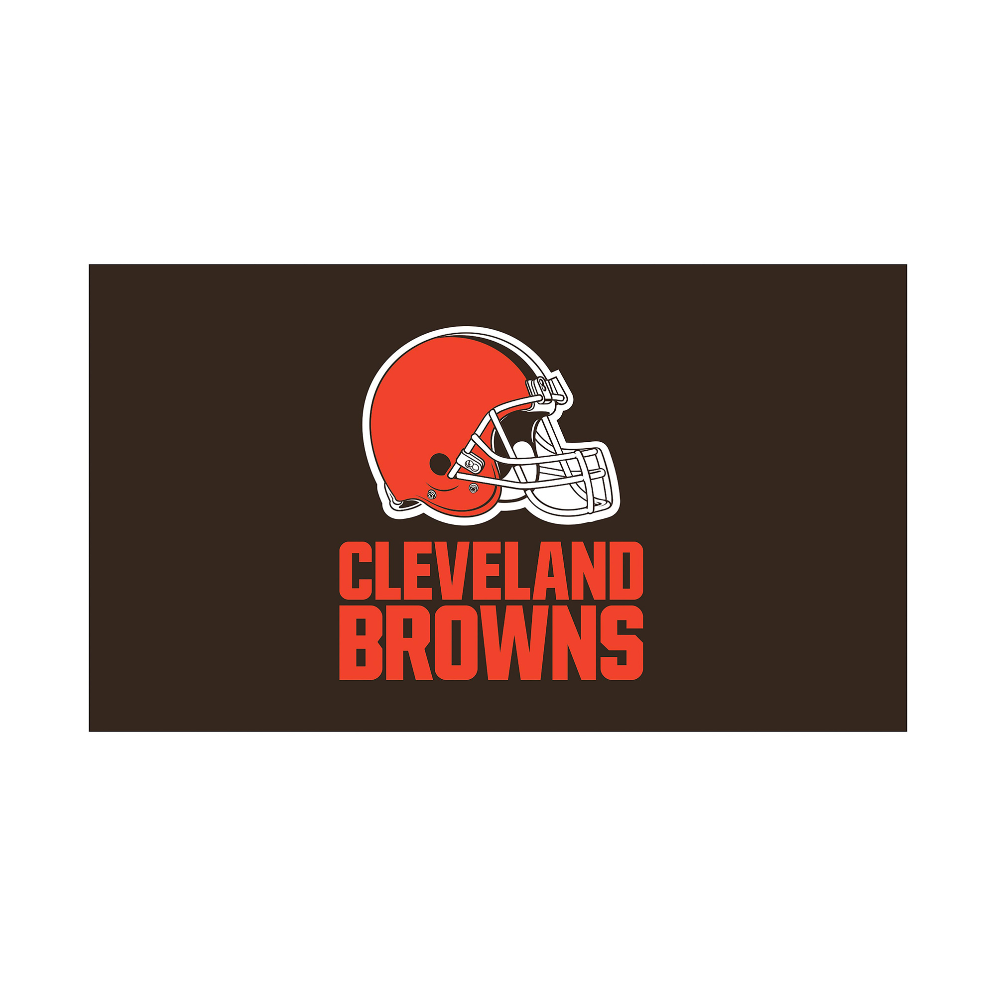 Cleveland Browns 16" x 28" Full Color Indoor/Outdoor Logo Turf Mat