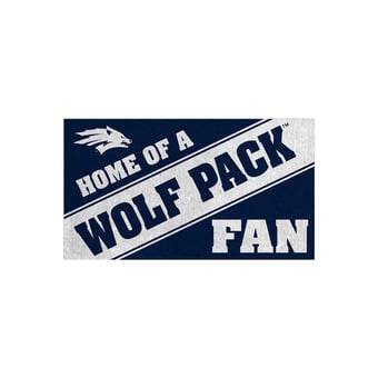 Nevada Wolf Pack 16" x 28" Home of a Fan Indoor/Outdoor Logo Turf Mat