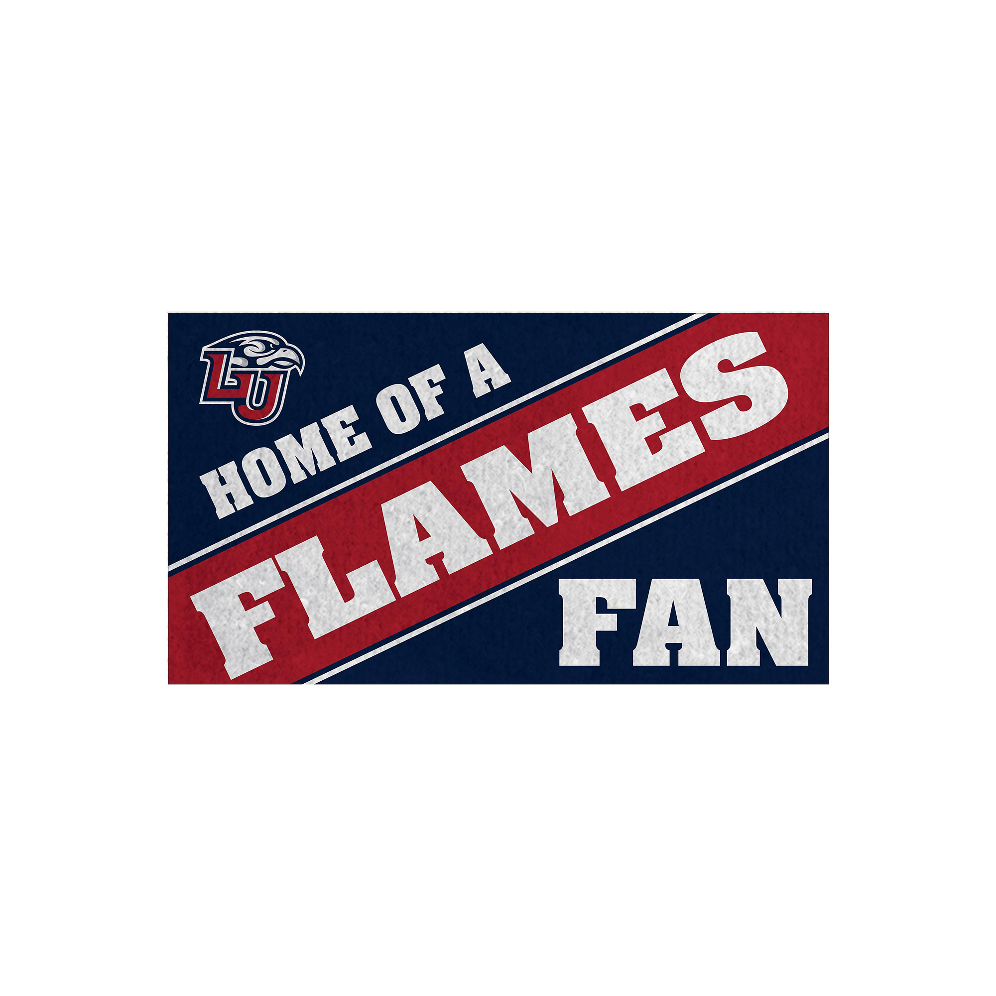 Liberty Flames 16" x 28" Home of a Fan Indoor/Outdoor Logo Turf Mat