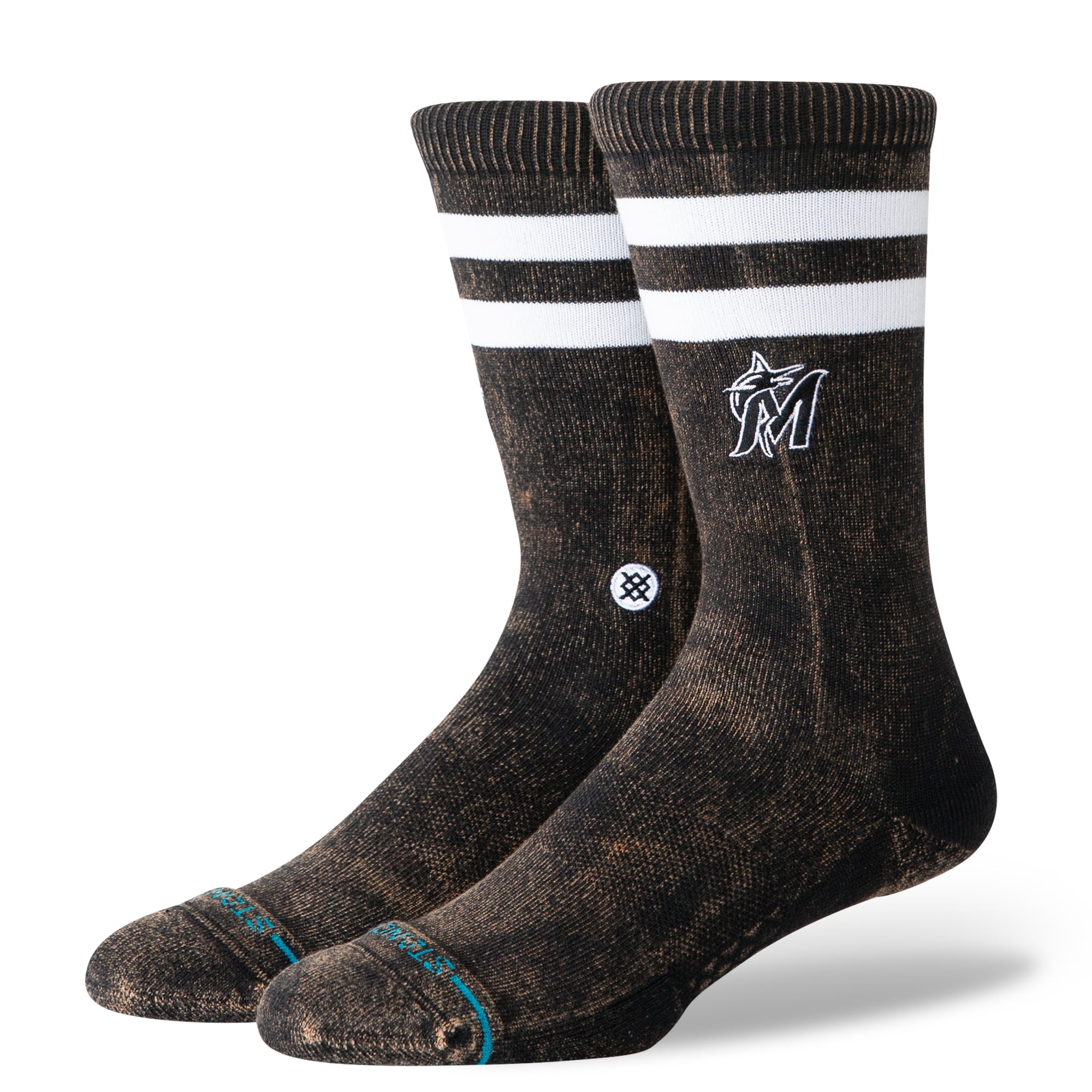 Unisex Stance Black Miami Marlins Rotation Crew Socks