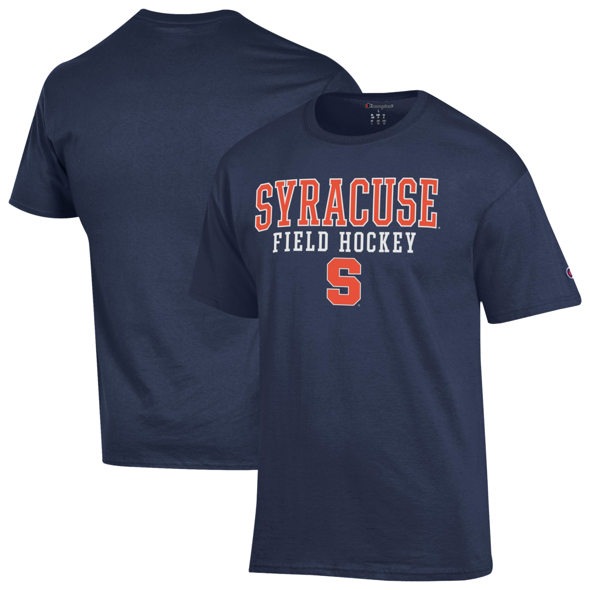 Men's Champion Navy Syracuse Orange Field Hockey T-Shirt