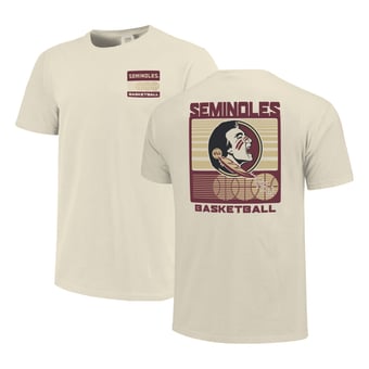 Men's  Cream Florida State Seminoles Basketball Staredown Comfort Colors