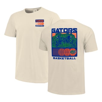 Men's  Cream Florida Gators Basketball Staredown Comfort Colors