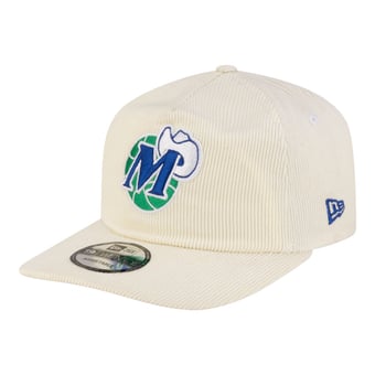 Men's New Era  White Dallas Mavericks 19TWENTY 80s Chrome Corduroy Adjustable Hat