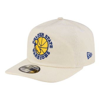 Men's New Era  White Golden State Warriors 19TWENTY 80s Chrome Corduroy Adjustable Hat