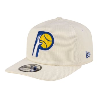 Men's New Era  White Indiana Pacers 19TWENTY 80s Chrome Corduroy Adjustable Hat