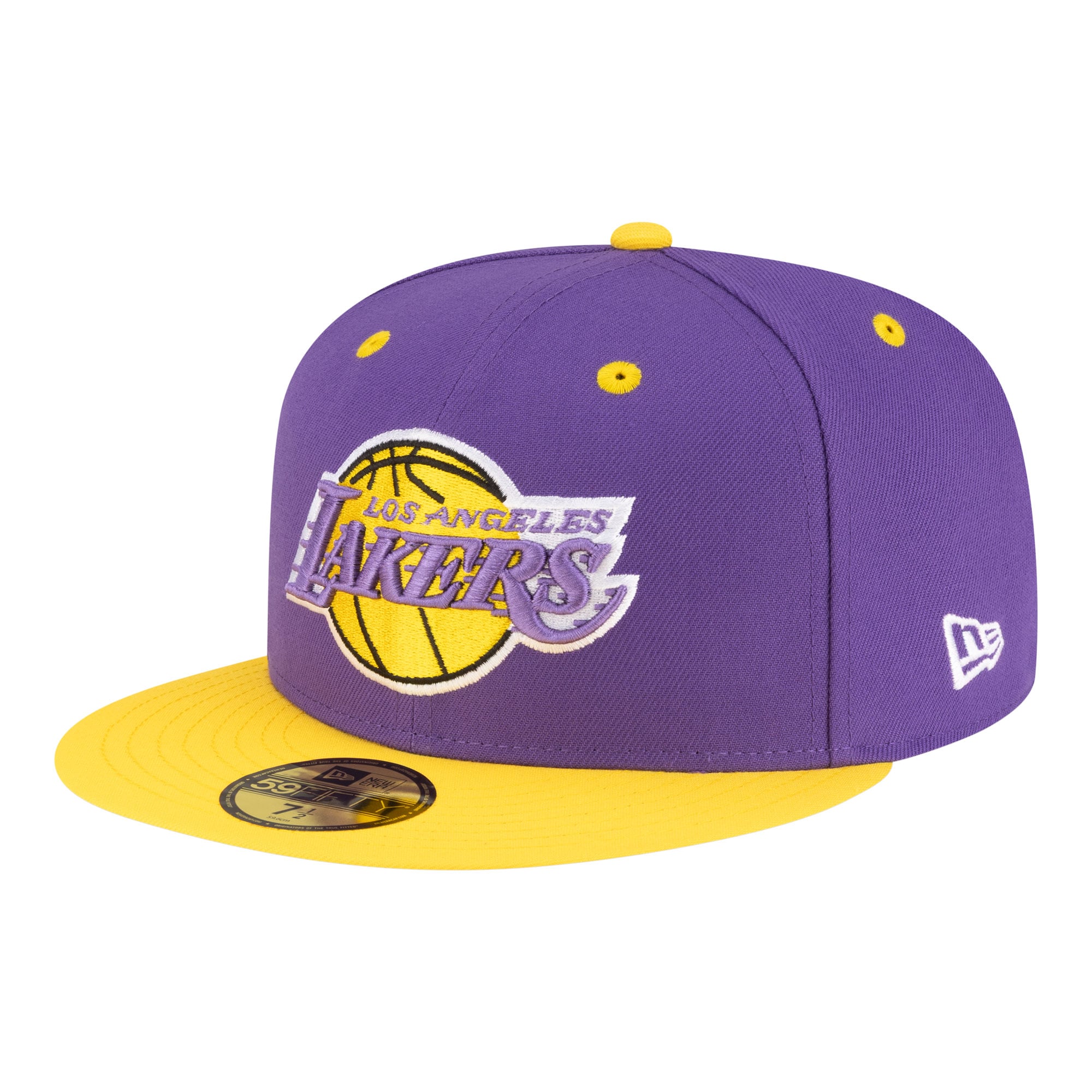 Men's New Era  Purple/Gold Los Angeles Lakers 80s Throwback 59FIFTY Fitted Hat