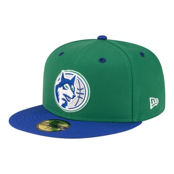 Men's New Era  Green/Blue Minnesota Timberwolves 80s Throwback 59FIFTY Fitted Hat