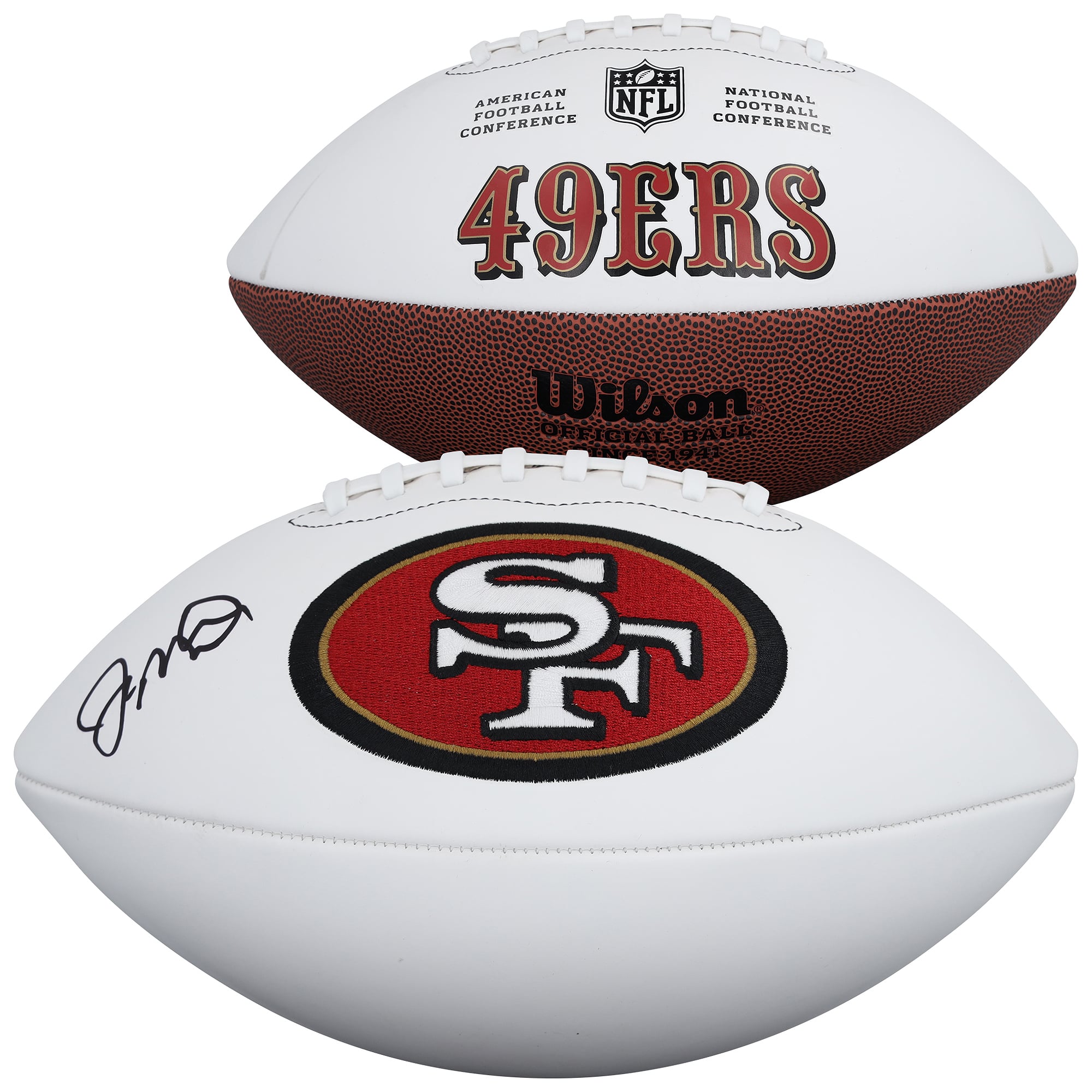 Joe Montana San Francisco 49ers Autographed Wilson White Panel Football