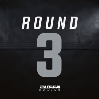 Zuffa Boxing 01 Event-Used Round Ring Round Card