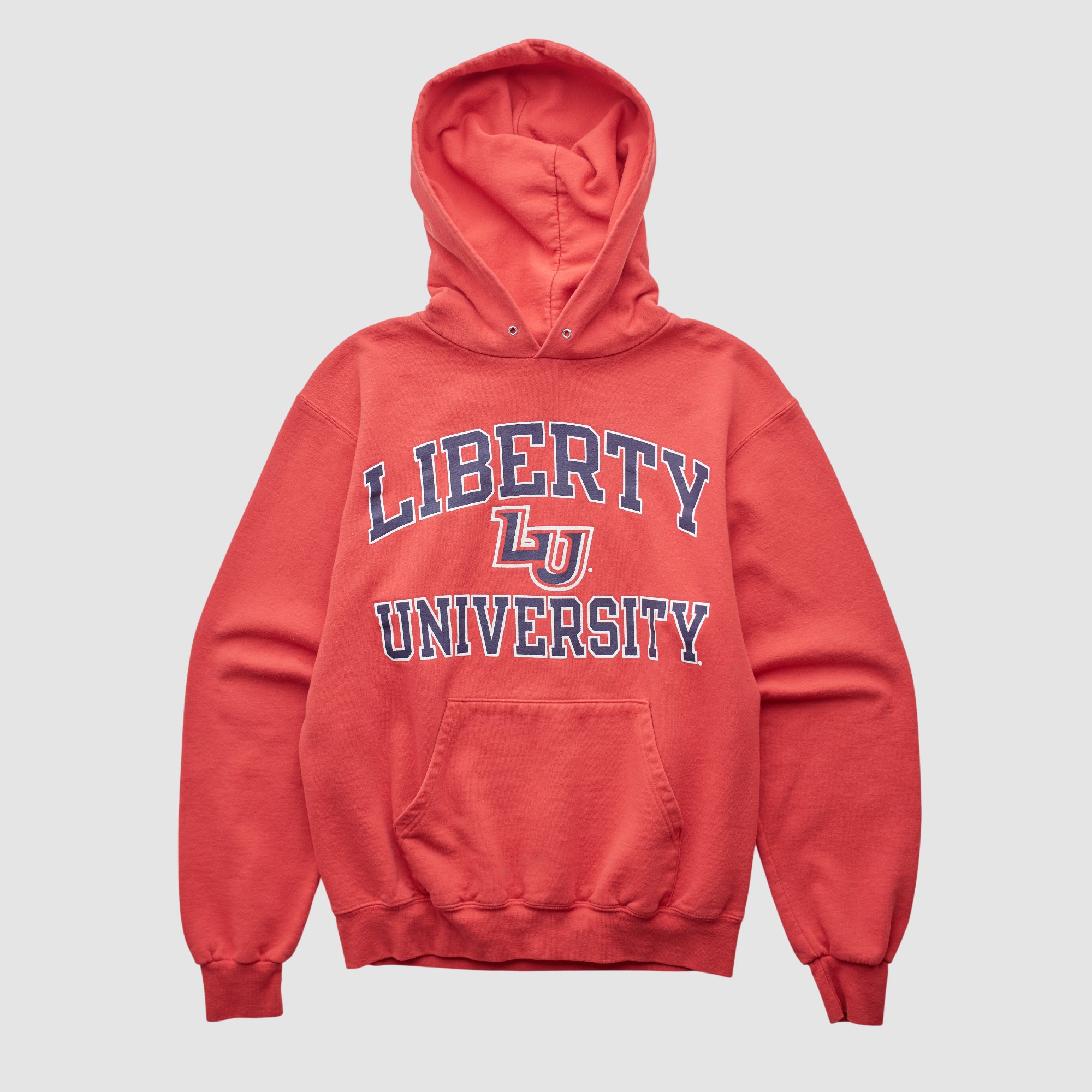 Liberty Flames Champion 2010s Hooded Pullover Sweatshirt - Red - XXS by Fanatics Real Vintage