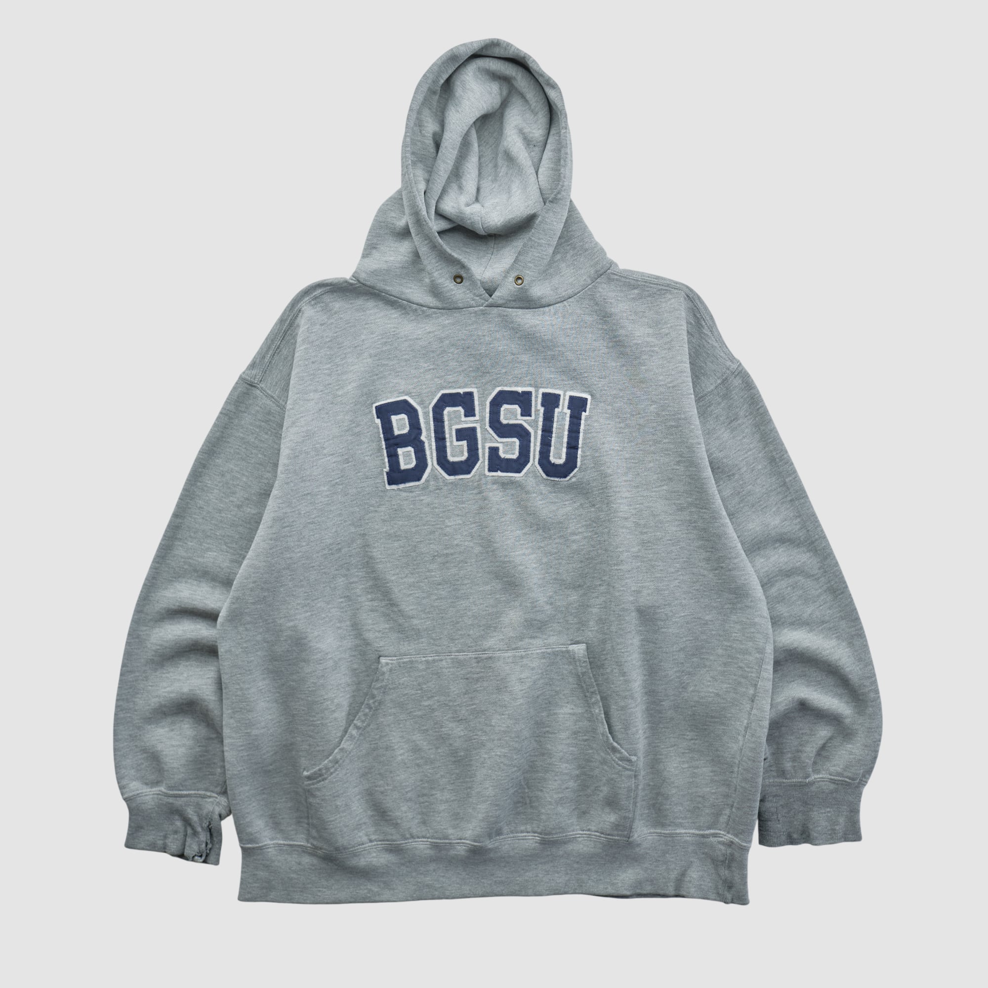 Bowling Green St. Falcons Jansport 2000s Hooded Pullover Sweatshirt - Heather Gray - M by Fanatics Real Vintage