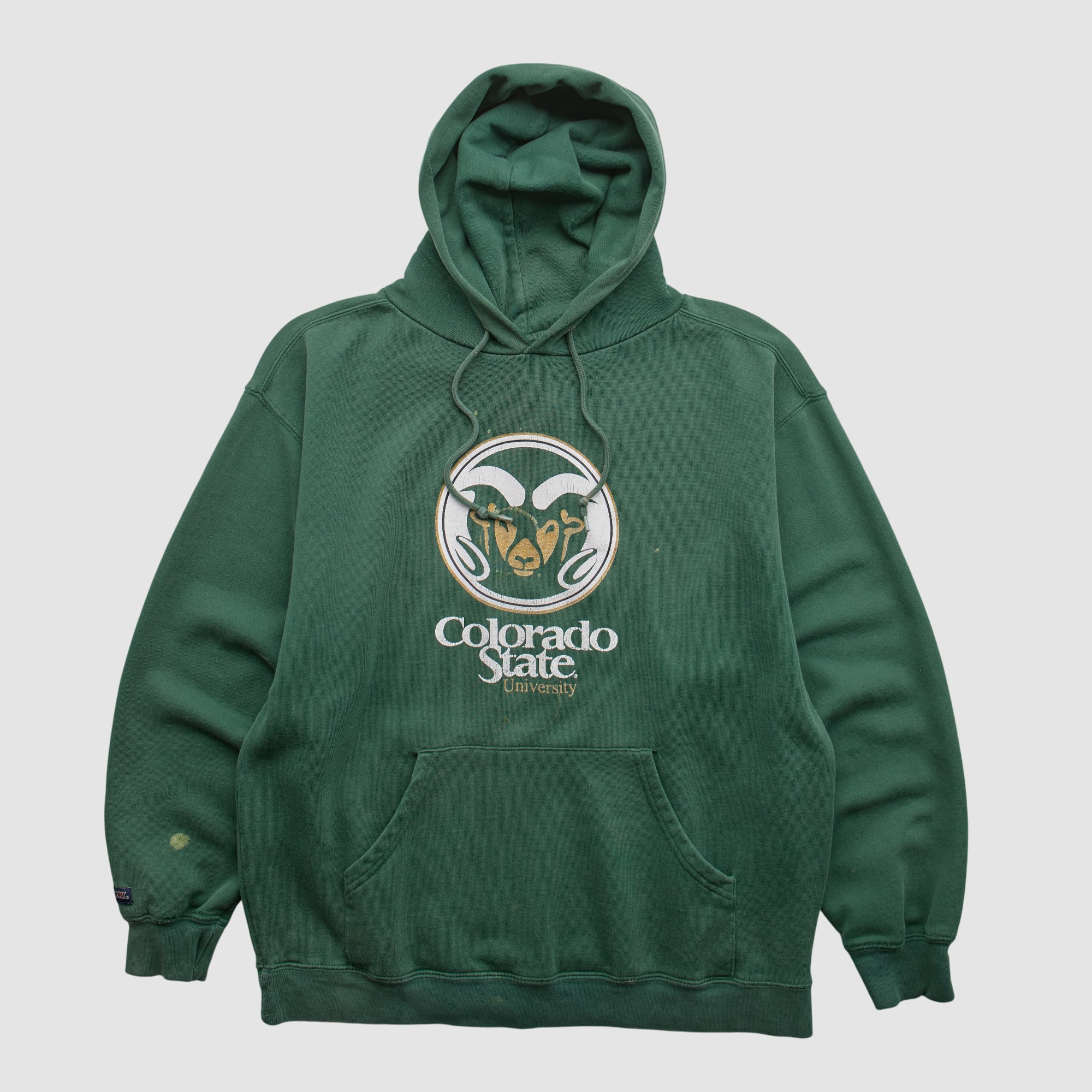 Colorado State Rams Jansport 2000s Hooded Pullover Sweatshirt - Green - S by Fanatics Real Vintage