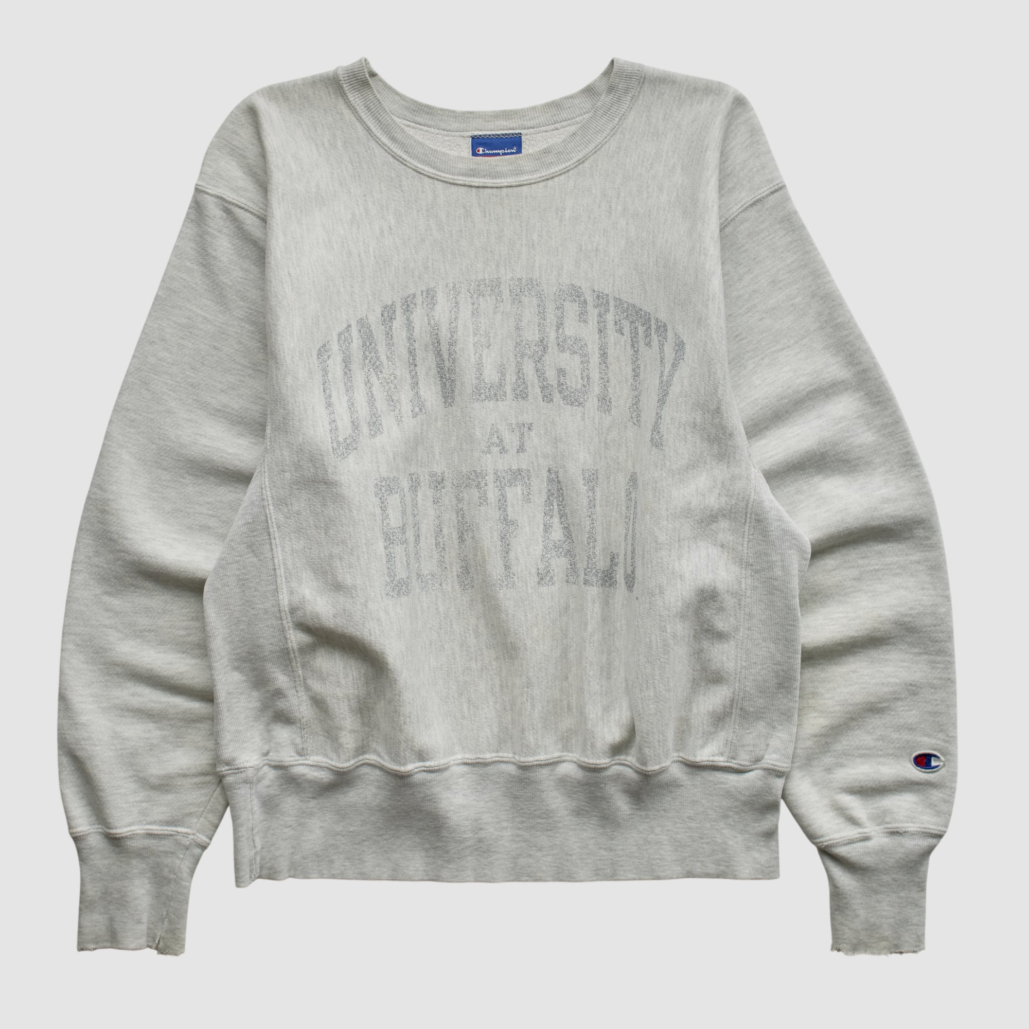Buffalo Bulls Champion 2000s Sweatshirt - Heather Gray - XS by Fanatics Real Vintage