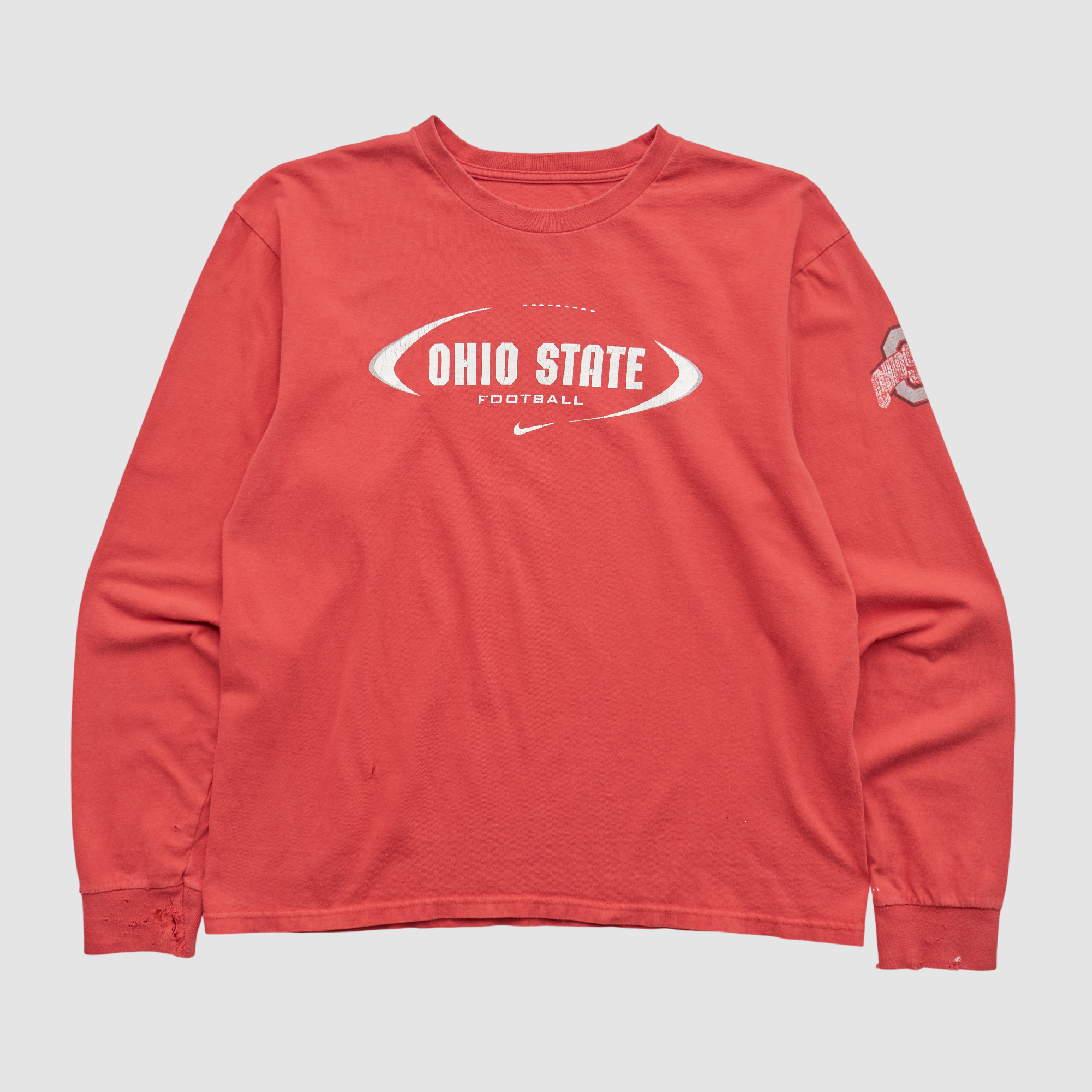 Ohio State Buckeyes 2000s Long Sleeve T-shirt - Red - S by Fanatics Real Vintage