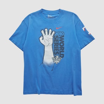 World Series Nike 2010 T-shirt - Blue - S by Fanatics Real Vintage